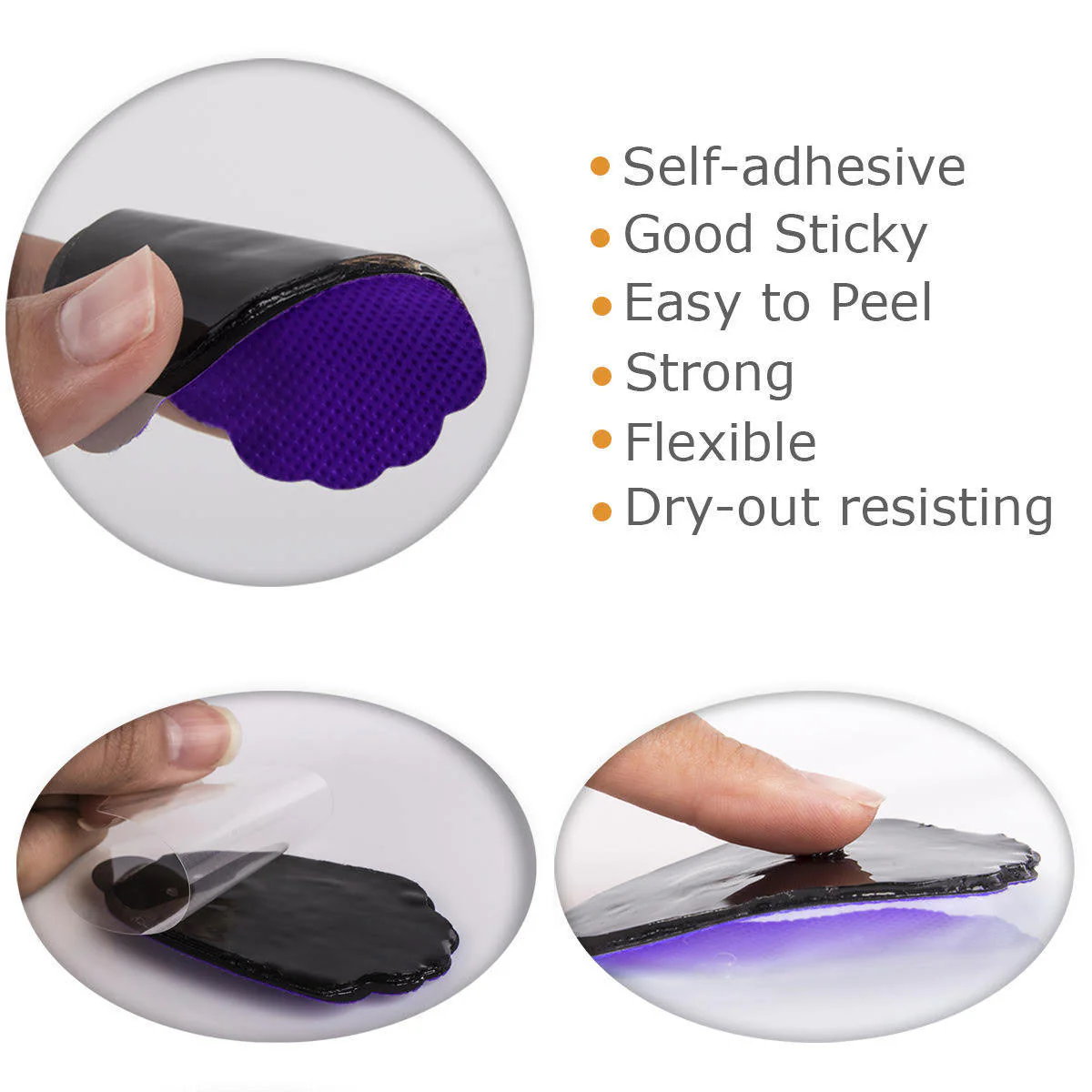 Large Snap On Reusable Self-Adhesive Replacement Tens Unit Electrode Pads - Image 3