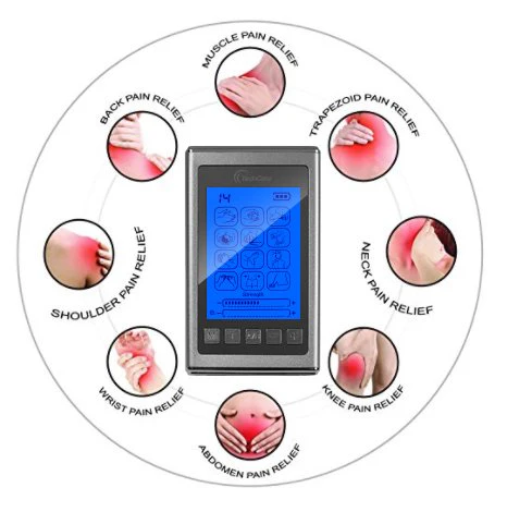 Tens Unit Muscle Stimulator EMS 12 Massage Modes Full Body Back Pain Relief(SILVER) - Image 5