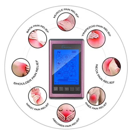 Tens Unit Muscle Stimulator EMS 12 Massage Modes Full Body Back Pain Relief(PINK) - Image 5