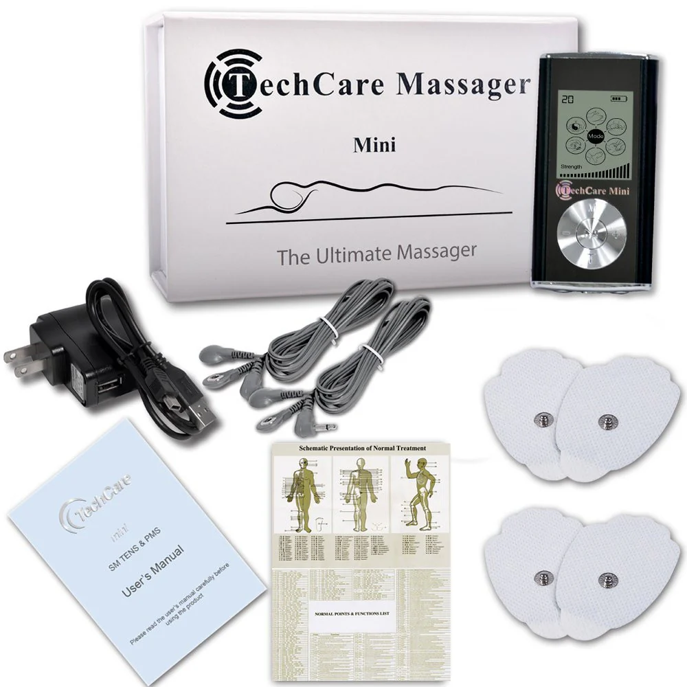 TechCare Mini Tens Tens Unit + 6 Pads + Belt - Image 4
