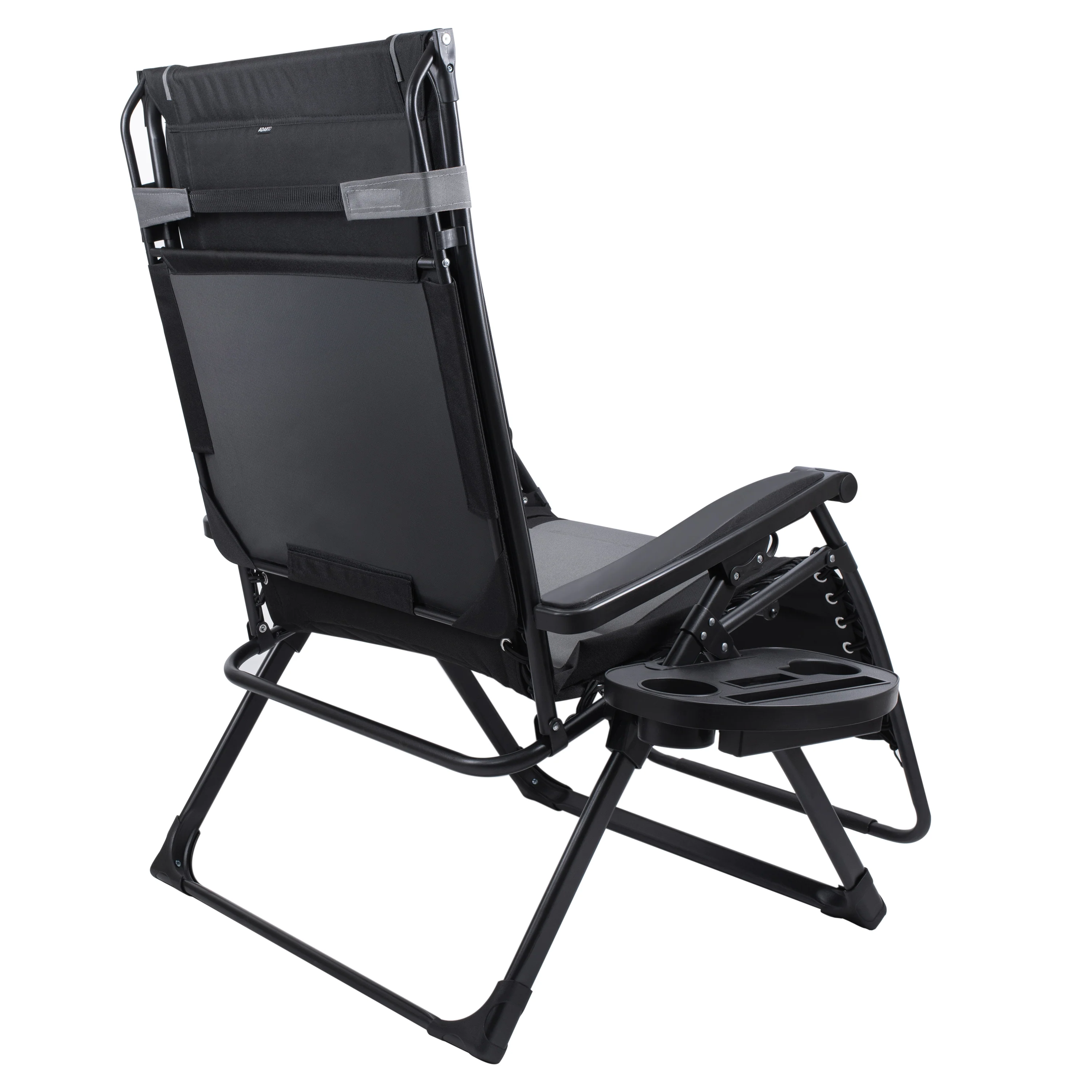Oversize Recliner Folding Chair for Camping Patio Outdoors Zero Gravity XXLarge Extra Wide Reclining Padded Seats with Sunshade and Cup Holder Tray [Heavy Duty] - Image 12