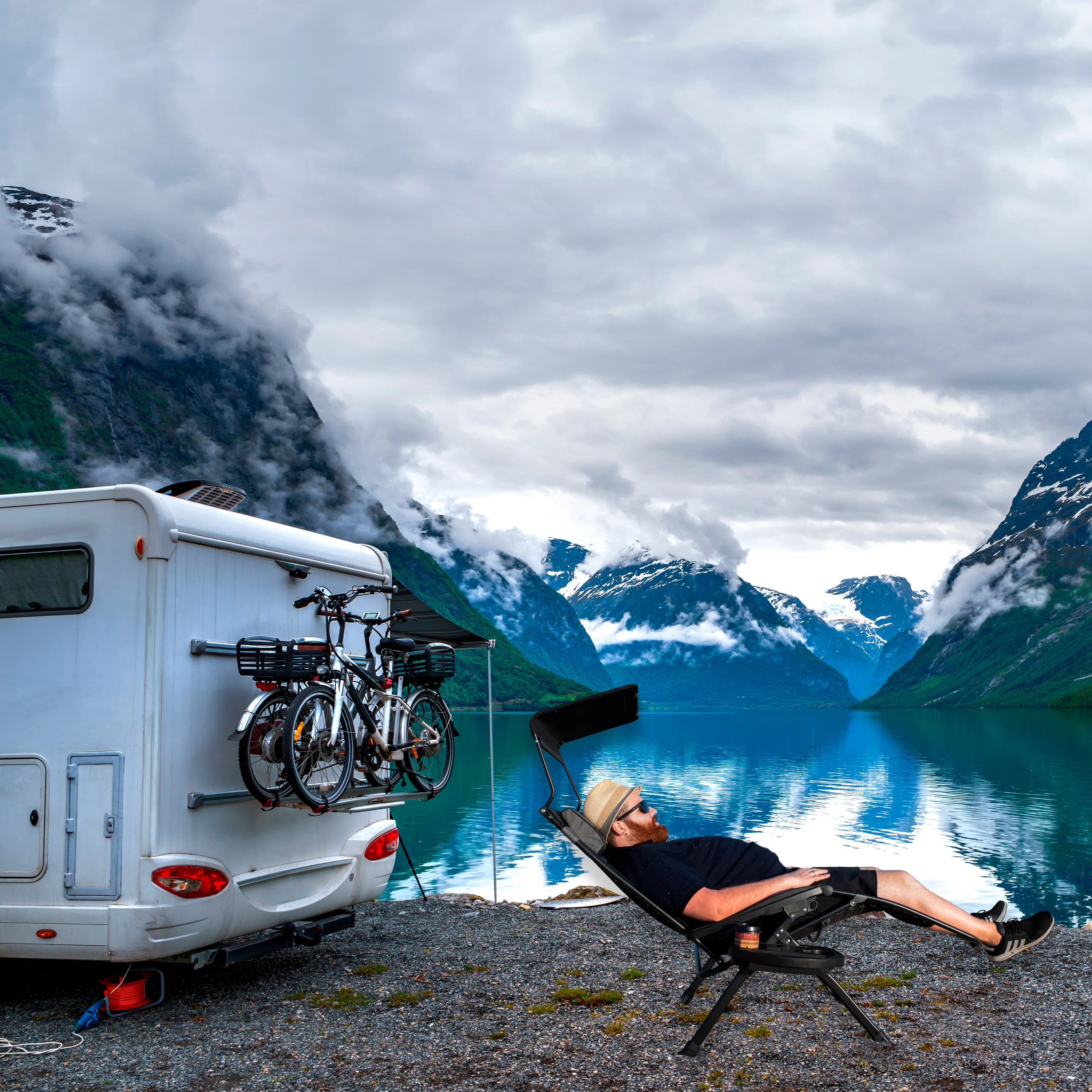 Oversize Recliner Folding Chair for Camping Patio Outdoors Zero Gravity XXLarge Extra Wide Reclining Padded Seats with Sunshade and Cup Holder Tray [Heavy Duty] - Image 5