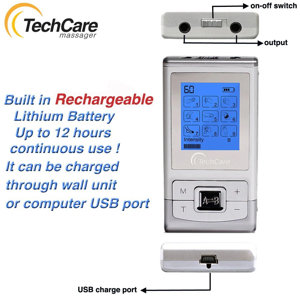 TechCare Massager SE - Portable TENS Unit 9 Modes - Image 4