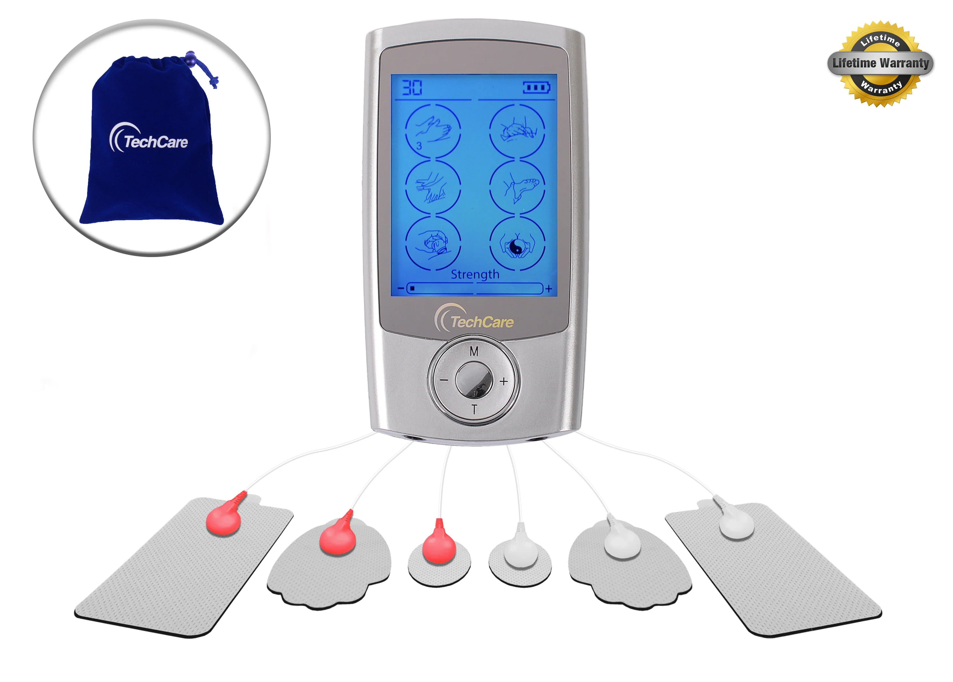 TechCare Pro 24 Modes Tens Unit + 6 pads - Image 8
