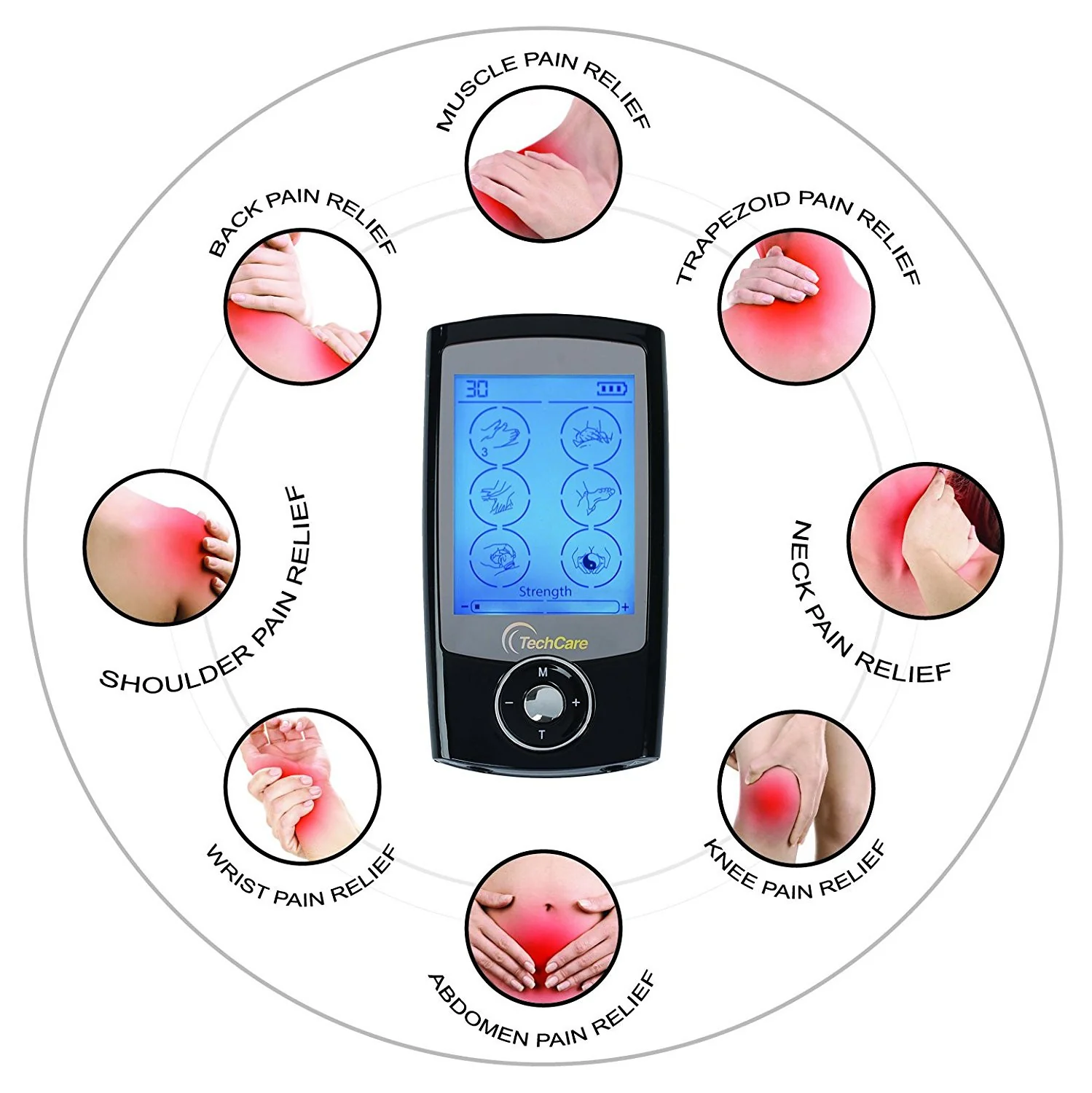 TechCare Pro TENS Unit 24 Modes + 6 Pads - Image 5