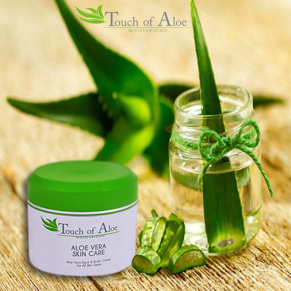 Touch Of Aloe Skin Care Moisturizing Cream 8 Oz Skin Care Jar Best Remedy Skin Repair Cream - Image 5