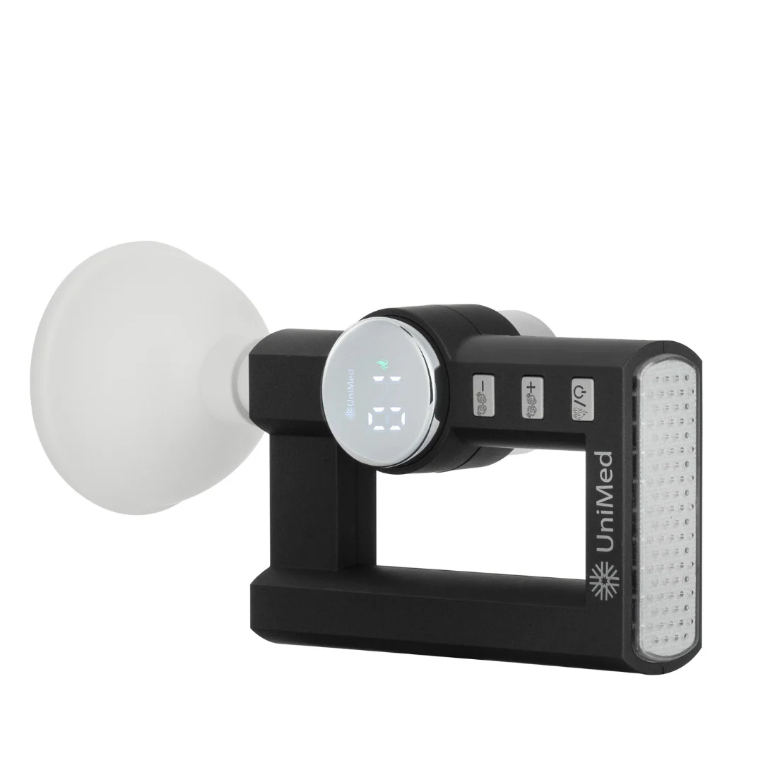 Unimed Torque Ultra Combo Set Massage Gun With Heat,Percussion Massager for Muscle Relief Heated Therapy with Cupping Massage Heads - Image 4